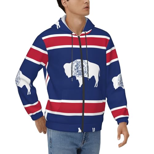 Sweat à capuche Wyoming pour homme noir XXL à cordon de serrage