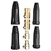 Welding Cable Connector Pair 200 Amp Quick Connect for 300 Amp, Copper Welding for #4 Gauge (35-50 Sq mm) Wire Fitting Terminal, 2 Set