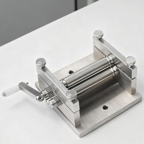 Máquina laminadora manual de metal para joyería grosor 0.3 a 0.5 mm