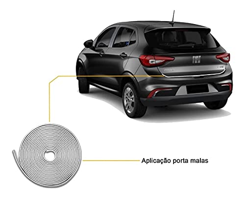 Protetor Moldura Bordas Porta Guarnição Universal 10m Branco