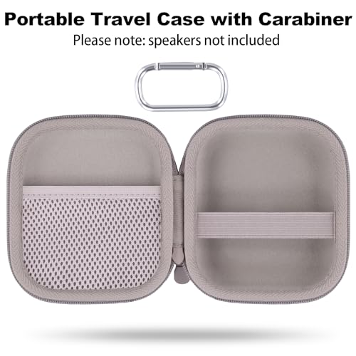 Image of for Bose New SoundLink Micro 2nd Gen Portable Bluetooth Speaker Hard Protective Case, Portable Travel Case with Carabiner (Sand) - co2CREA