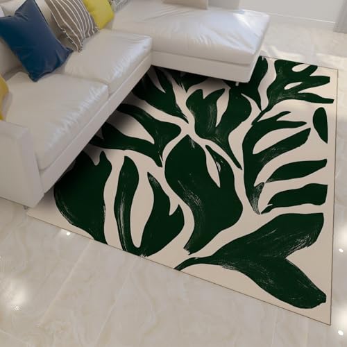 Carpette moderne abstraite tapis vert doux 200x300cm - 3