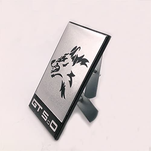 Image of 1PC New Styling Custom Silver Coyote Wolf Head Pattern for Car Metal Chrome Front Grille Grill Metal Badge Hood Emblem Icon