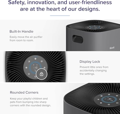 Levoit Air Purifiers for Home Large Room Up to 2933 Ft² With HEPA Sleep Mode, AHAM VERIFIDE, Smart WIFI, PM2.5 Monitor, 3-in-1 Filter For Smoke, Pet Allergies, Dust, Alexa Control, Core 600S-P, Grey by LEVOIT - Image 7