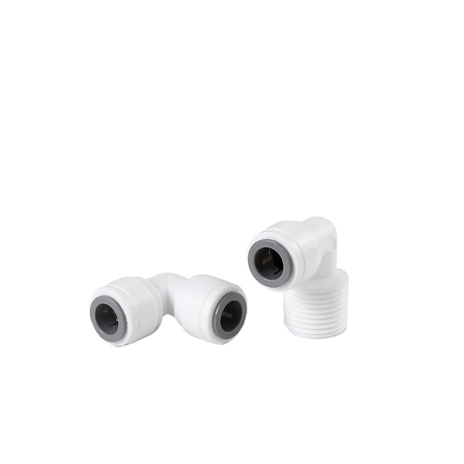 Codo de ángulo recto for agua RO, manguera de 3/8 ", conector de hilo femenino macho de 1/2", filtro, piezas de ósmosis inversa(JSQMK026,50 pcs)