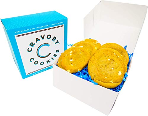 The Cravory: Salted Caramel Cream Cookies - 6 cookies, 2.0 oz. each - Individually Wrapped - Gourmet - Baked Fresh - Dessert, Snack or Baked Goods
