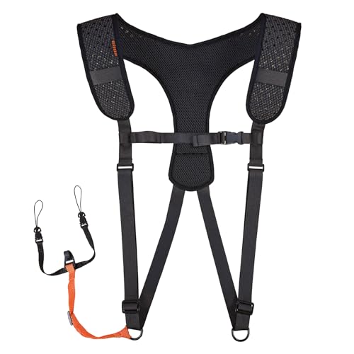 Ergodyne Squids 3142 Padded Shoulder Barcode Scanner Harness with Attachment Lanyard for Mobile...