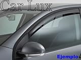 Mejoran la linea del coche se producen menos ruidos y con ventanilla abierta permite un intercambio de aire sin ruidos incluso con lluvia 1 Juego de 2 piezas para las ventanillas delanteras.