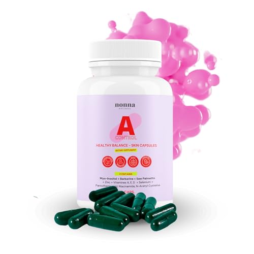 Myo-Inositol + Zinc + Berberina - 11 Activos - Trata el Acné Hormonal | Equilibrio Hormonal...