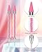 Rhinestone Picker Tool Set,Rhinestone Applicator Tool,Rhinestone Picker Dotting With 4 Extra Pink Replaceable Wax Head and 2 Tweezer (Pink A)