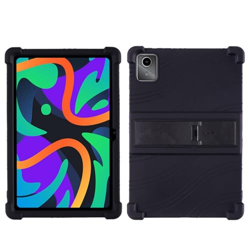 LAVIE Tab T11 T1165/KAS 2025�N�^�^�u���b�g�Ή��̕ی�P�[�X TPU�V���R���J�o�[ �����h�~ �h�U�h���J�o�[ (�u���b�N)