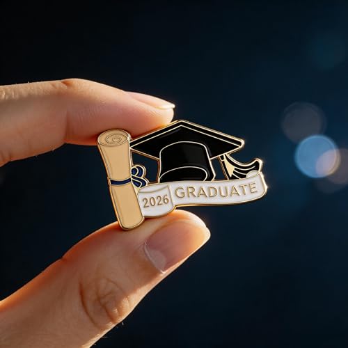 Image of 6 /18 /30 Pack 2026 Graduation Pins - Grad Pins Memorial Keepsake for Graduates, Gifts for Graduates, Class of 2026 Souvenir Pin for High School College Graduate Students, 2026 Lapel Pin