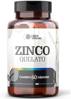 Zinco Quelato 500mg - Suplemento Mineral de Alta Absorção - 60 Cápsulas - Auxilia no Sistema Imune, Saúde da Pele e Proteção Antioxidante - Rendimento para 60 Dias - Vegano