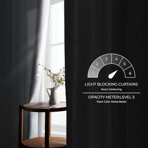 Image of Galaxy Home Decor Premium Blackout Curtain for Window 6 Feet | Thermal Insulated Modern Window Curtain with Rings for Living Room & Bedroom | Pack of 2, Silver