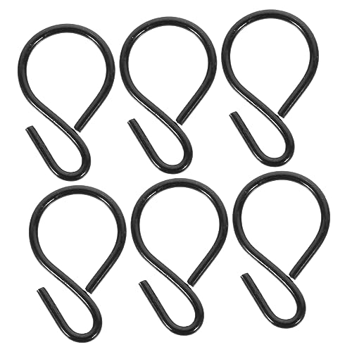OKUMEYR 6 Pack Iron Metal s Hooks for Hanging Kitchen Bathroom Utility Hooks for Flowerpots Cups Key Bag Towel Save Space