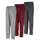 DARESAY Mens Lounge Pants with Pockets - Mens Pajama Pants - Lounge Pants Men, Up to 3XL Pack of 3