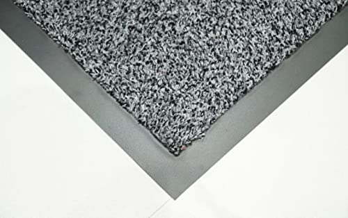 GULLAMBO Door Mat for Indoor & Outdoor - Washable, Non-Slip, Dirt Trapper Super Absorbent - 50x80cm (Silver Grey) - Image 2