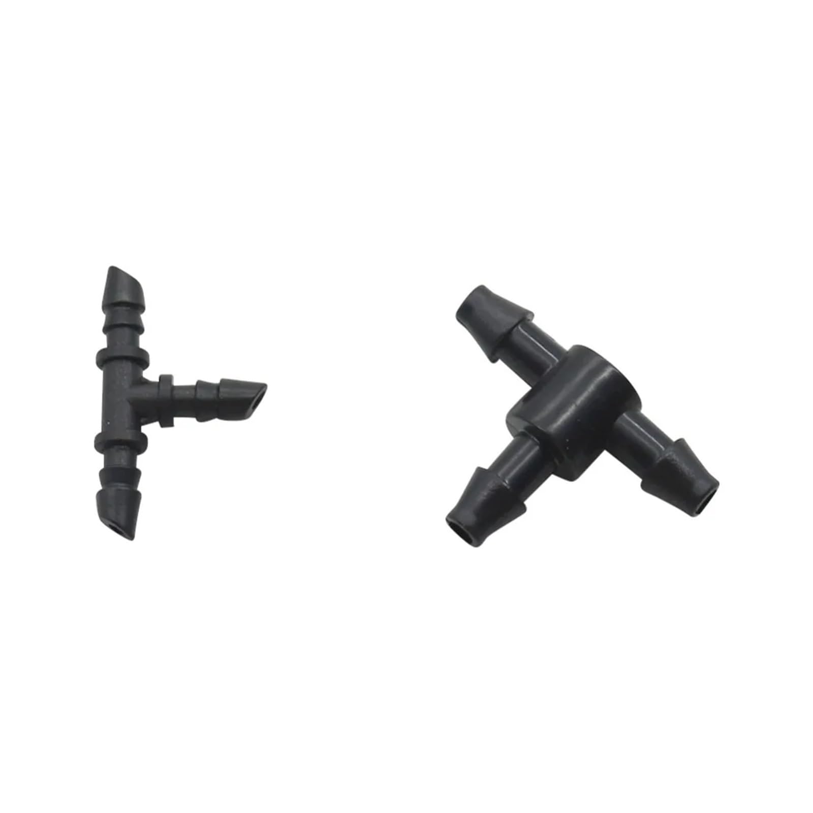 MEXEWORD 20 Pcs 3mm,4mm Hose Tee Barb Connector Irrigation Plumbing Pipe Fittings T-Shape Tube Adapter Hose Joint 3-Way Splitter 20 Pcs(Connect 4mm hose)