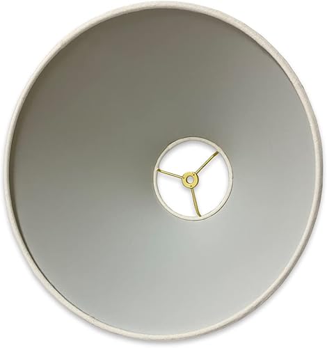 Miniatura 4 de Royal Designs, Inc. Coolie Empire HB-607-16LNWH, pantalla de lámpara de tapa dura, color blanco lino, 6 x 16 x 10