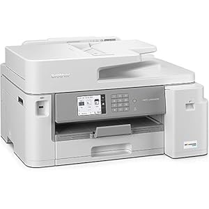 Brother MFC-J5855DW INKvestment Tank Color Inkjet All-in-One Printer with up to 1 Year of Ink in-box1 and to 11” x 17” Printing Capabilities