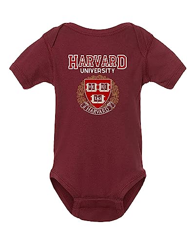 World and Space Harvard University Baby Badysuit Toddler T-Shirt, Harvard Shirt, Prenses Diana Harvard Baby Toddler (Maroon Baby Badysuit, 6-12 M)