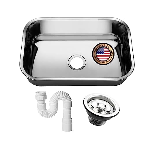 Cuba Pia Numero 1 Cozinha Inox American Steel 47x30x14