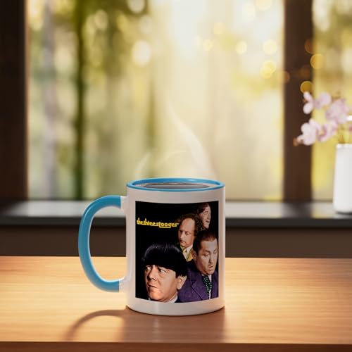 Taza de cerámica con diseño álbum The Three Stooges miniatura 3