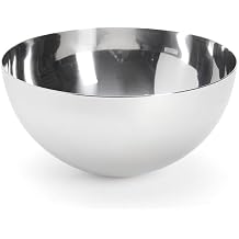 De Buyer Stainless Steel Semi-Circular Cup Cake Mould 20 cm, Silver