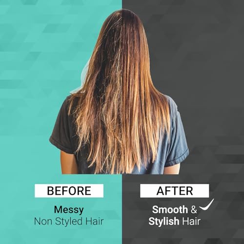 Image of Hector Professional Hair Straightening Brush, The Speed Styler for Smooth Styling with Adjustable Temperature Control, LCD Display