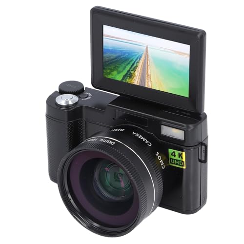 Cámara digital 4K HD 48MP con pantalla 180° y batería 800mAh miniatura 5