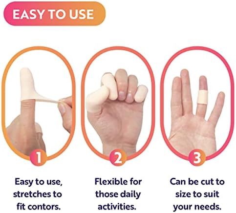 JFA Medical Snugfast Gel Finger Protectors, Finger Cots, Finger Bandage, Finger Sleeves - Box of 16