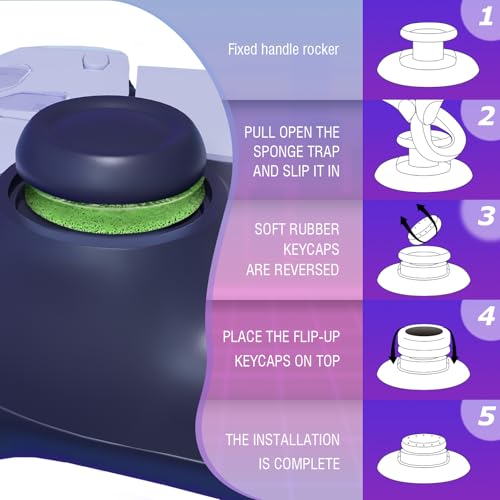 image for MYSTICHOME 6 Pack Precision Rings Aim Assist for PS5, for PS4, Compati