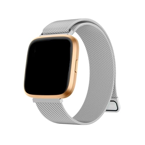 ^~mxgɓKFitbit Versa 1/Versa 2/Versa 3/Versa 4(Silver,For Fitbit Versa 1)