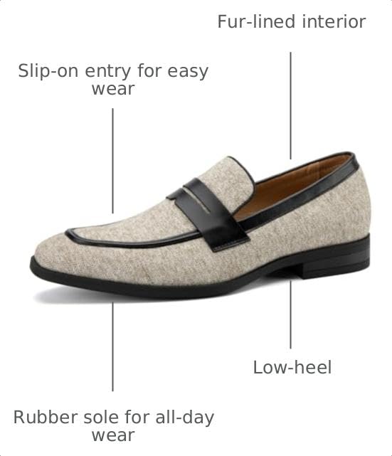 Image of JITAI Mens Velvet Loafers Dress Shoes Loafers for Men Tuxedo Suit Shoes