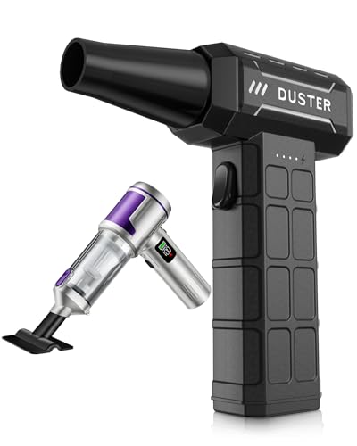 Car Vacuum Portable Cordless, Hand held Vacuum Cleaner & 22000 Pa High-Power Suction Air Duster for Car Cleaning (Black)