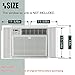 Flehomo Window Air Conditioner Side Panels with Frame, Adjustable Insulation AC Side Panel for 5,000 BTU Window AC Unit, Frame Included