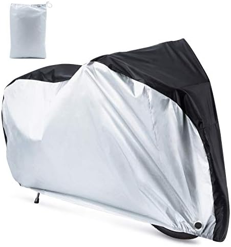 FUCNEN Large Bike Cover Waterproof For 3 Bikes Outside Storage Heavy Duty 420D Oxford Bicycle