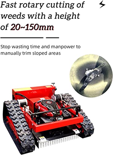 Smart Lawn Mower with Remote Control - Gas Powered and Crawler, 7.5/HP, 30° Slope Capacity, Ideal for Farms, Home Gardens, Orchards and Lawn Care