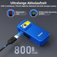 Blukar Taschenlampe LED Aufladbar, Mini Clip LED Torch mit 5 Lichtmodi – Ansicht 8