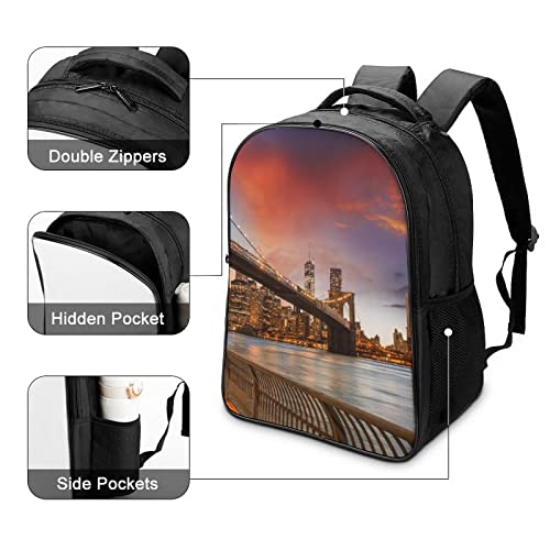 Sac à dos de mode adolescents Brooklyn Bridge Shoulder Backpack - 4