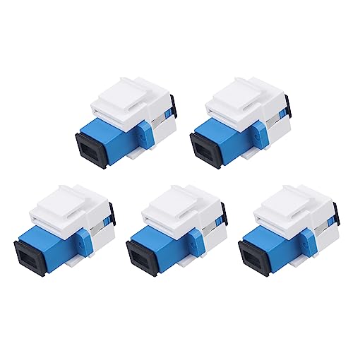Coupleur fibre optique SC/UPC Keystone Jack monomode pour panneau de brassage x5