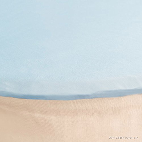 Classic Round Cradle Sheet Light Blue