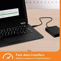 Western Digital Elements Portable externe Festplatte 2 TB (mobiler Speicher, USB 3.0-Schnittstelle, Plug-and-Play, für Windows formatiert) Schwarz – Ansicht 6