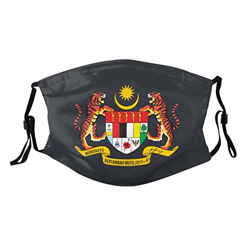 Coat of Arms of Malaysia Mask Protect Respiratory System Breathe with Peace of Mind Black