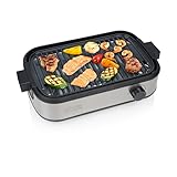 Princess Table Chef Grill da tavolo Purify, griglia elettrica senza fumo con sistema di fi...