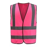 ✔ 【HOCH REFLEKTIEREND】 HOCH REFLEKTIEREND UND 360 ° REFLEKTIEREN: Neon gelb, Orange, Violett, Pinke,blau, Navy blau,Grün， rot,hohe Sicherheits-warnweste fahrrad ist gut sichtbar mit reflektorband Klebebandstreifen entlang der Taille, Brust, Schultern und des Rückens, die 360 ° bieten Schutz. Auf diese Weise können Sie sich von der Dunkelheit abheben und leicht entdeckt werden, egal ob Sie laufen, Rad fahren oder bei schlechten Lichtverhältnissen arbeiten.Enthält ein Notfall-Kontaktetikett.