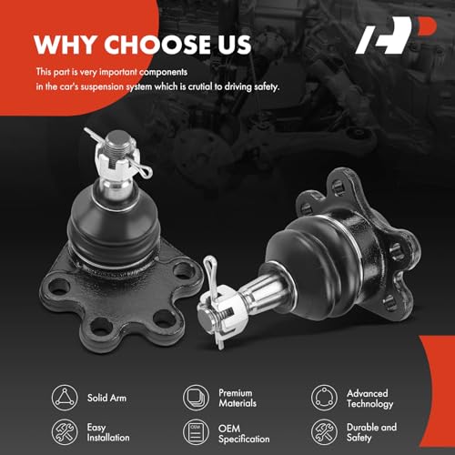 A-Premium Set of 4, Front Upper & Lower Ball Joints Kit, Compatible with Chevrolet & GMC - Tahoe 95, Blazer 92-94, Astro 90-05, Yukon 92-96, Safari 90-05, K1500 & K2500 88-95, K1500 Suburban 92-99 by A-premium - Image 6
