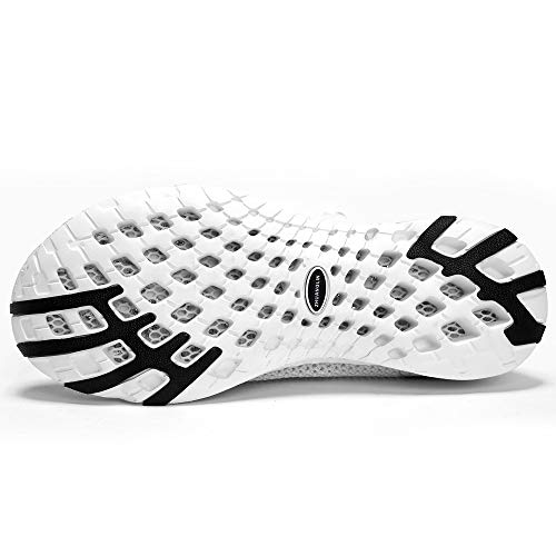 Zhuanglin Women's Quick Drying Aqua Water Shoes Light Grey 11 - Thumbnail 5