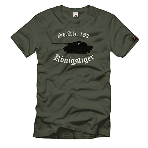 T-shirt Sd.Kfz. 182 Königstiger Panzer fini les hauts sans personnalité pour passionnés 323