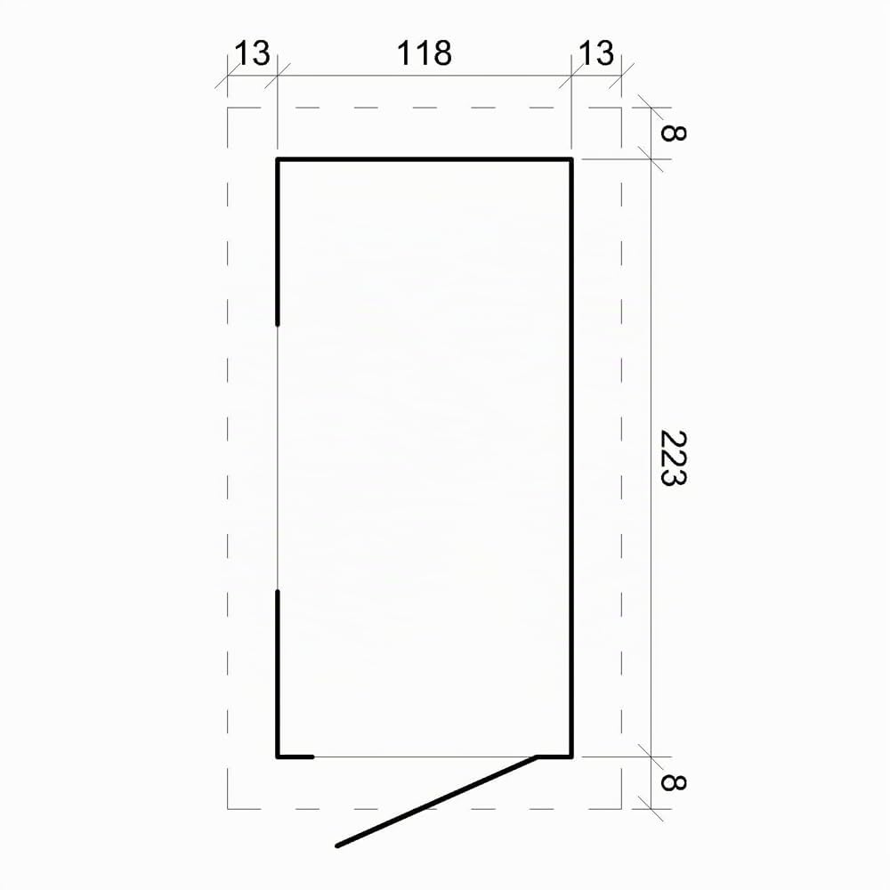 Casetta da Giardino in Legno Esterno 2,63 m², Capanno Attrezzi con spessore della parete di 19 mm, Casa per Biciclette con Finestre TIMBELA M306